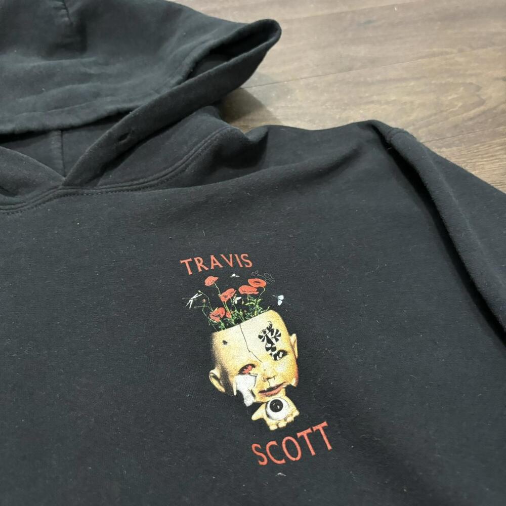 Travis Scott live in concert tour hoodie 2017 baby head M